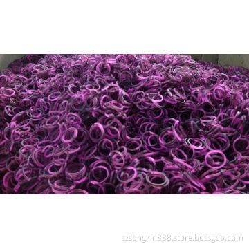 Stocked mixed color DIY loom bands for colorful wristbands